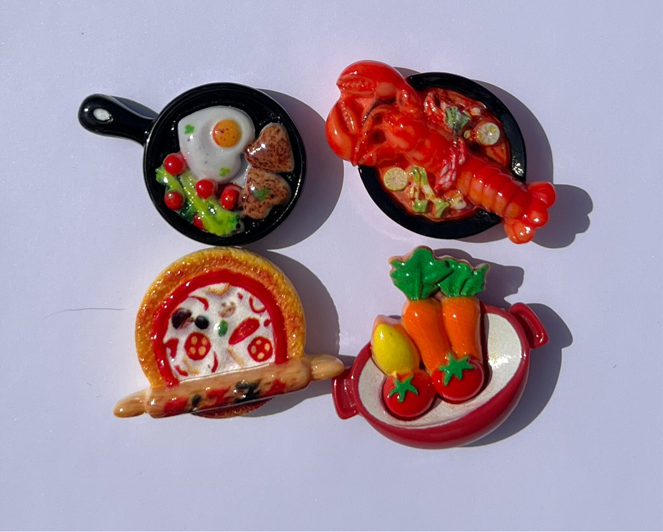 Cooking Food Magnets - 4pcs